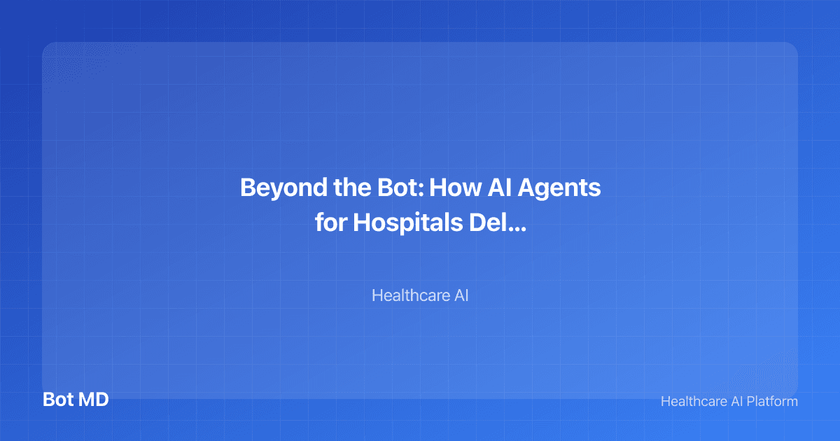 AI Agents for Hospitals delivering 10X efficiency illustration