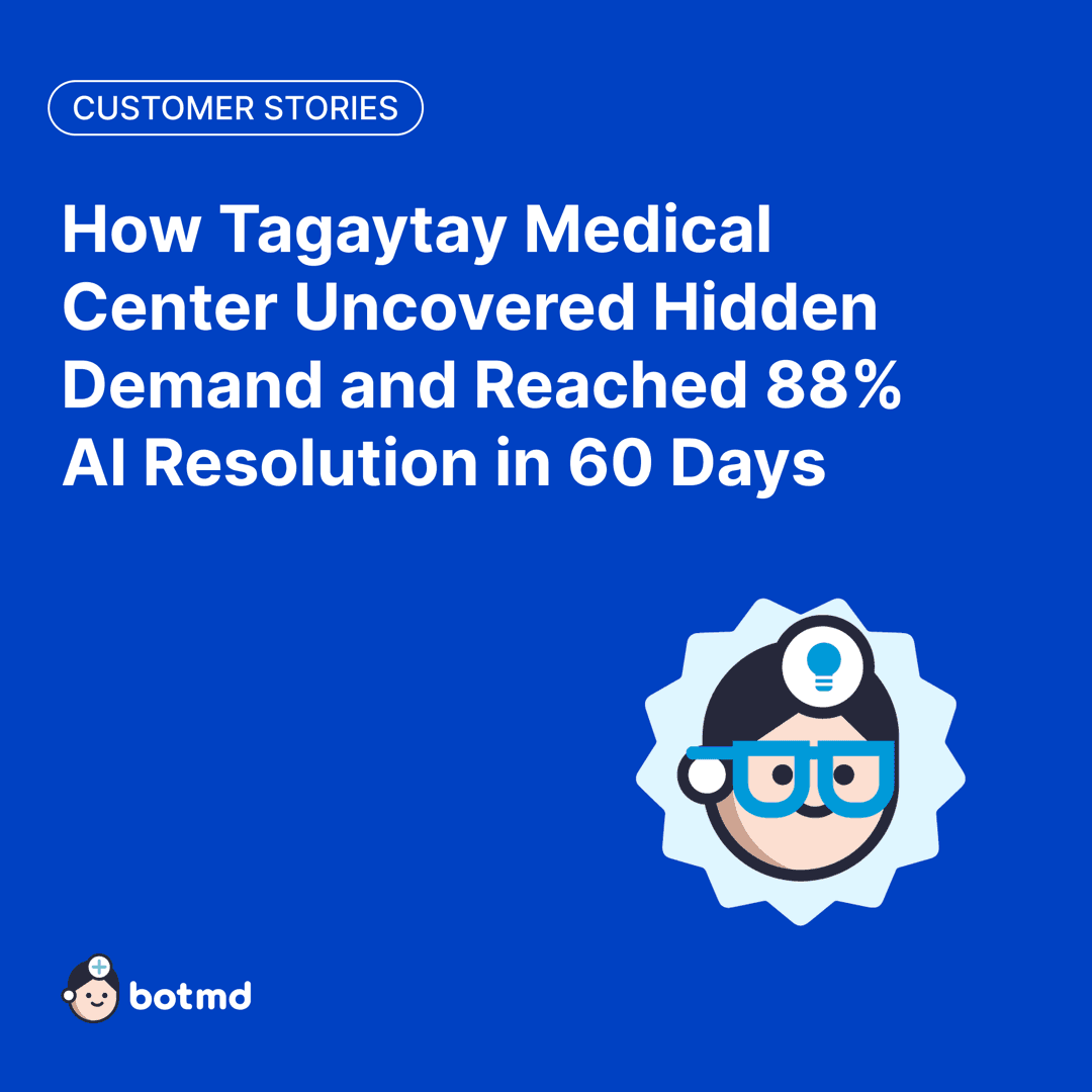 How Tagaytay Medical Center uncovered hidden patient demand and achieved 88% AI resolution in 60 days